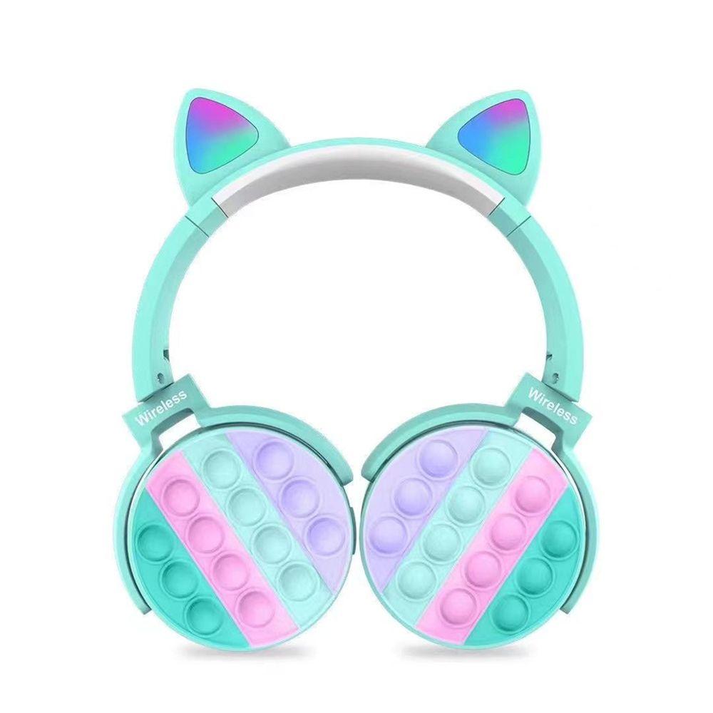 Fidget Cat Ear Wireless Headphones - Blue