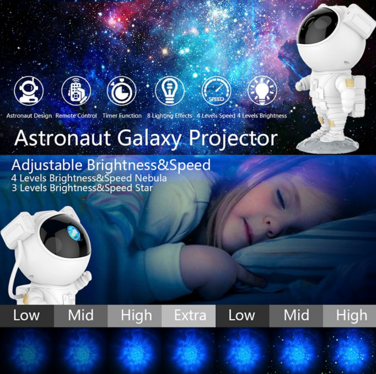 Astronaut Galaxy Projector Night Light - NUTECH SOLUTIONS