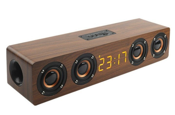 Portable Home Speaker for TV spme Theater Bluetooteaker AUX USB - Brown - NUTECH SOLUTIONS
