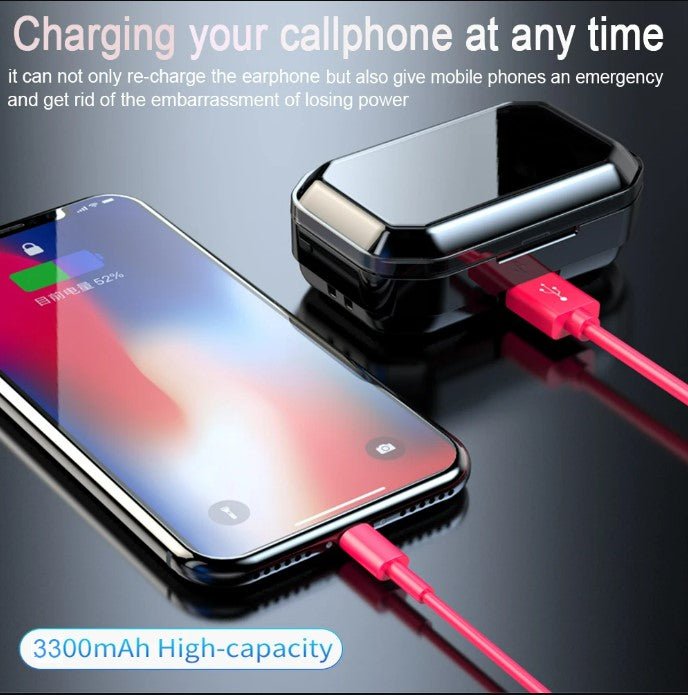 TWS G02 Bluetooth Earphones V5.0 9D Stereo Music - NUTECH SOLUTIONS