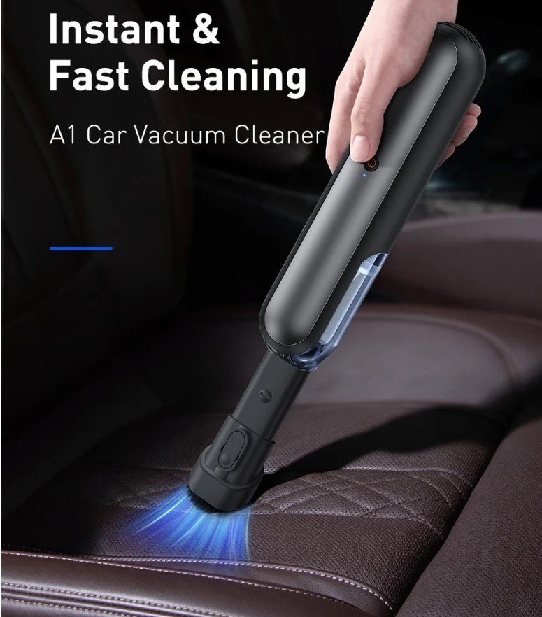 Baseus A1 Car Vacuum Cleaner 4000Pa Wireless Vacuum For Car Home Cleaning - White - NUTECH SOLUTIONS