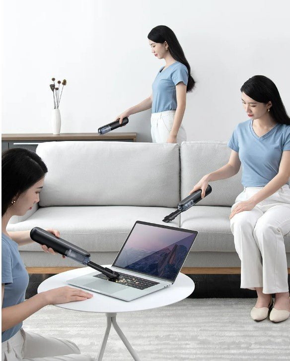 Baseus A1 Car Vacuum Cleaner 4000Pa Wireless Vacuum For Car Home Cleaning - White - NUTECH SOLUTIONS