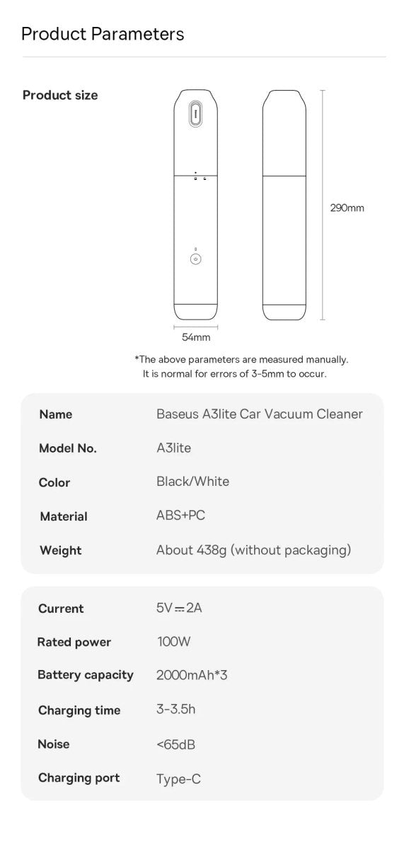 Baseus 4in1 15000Pa Car Vacuum Cleaner Air Pump Wireless Vacuum Cleaner - White - NUTECH SOLUTIONS