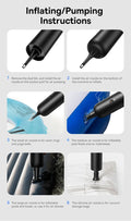 Baseus 4in1 15000Pa Car Vacuum Cleaner Air Pump Wireless Vacuum Cleaner - White - NUTECH SOLUTIONS