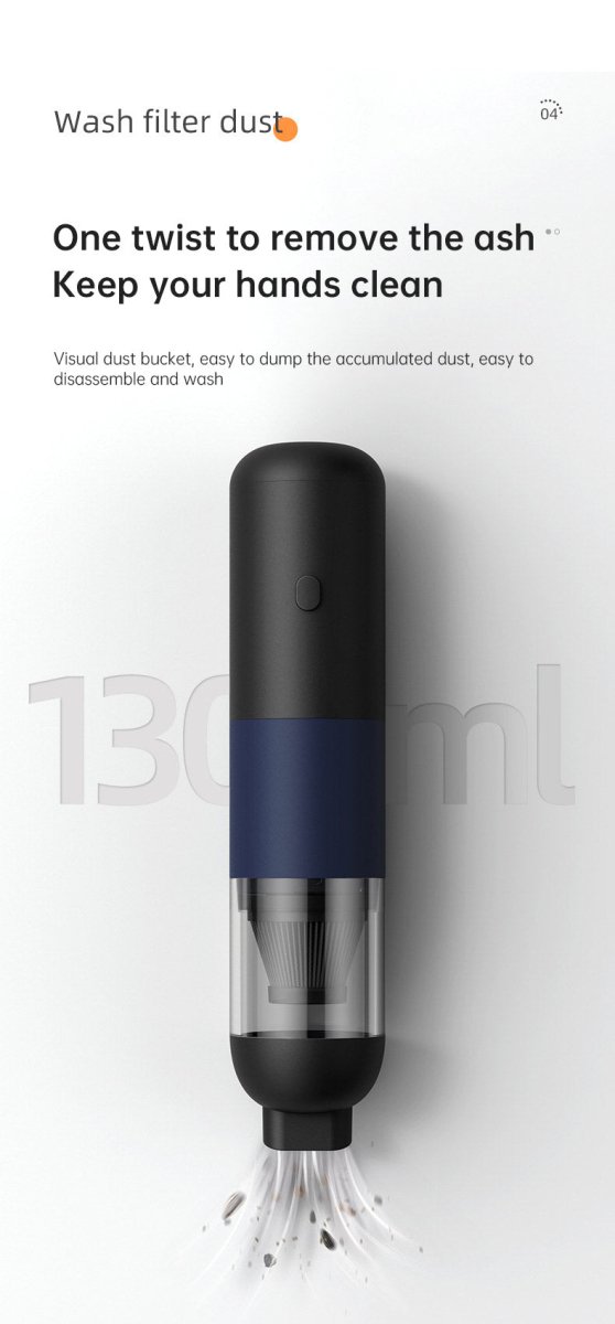 New Handheld Household Car Vacuum Cleaner Small Mini 2-in-1 Portable Wireless High Power Vacuum Cleaner - Blue - NUTECH SOLUTIONS