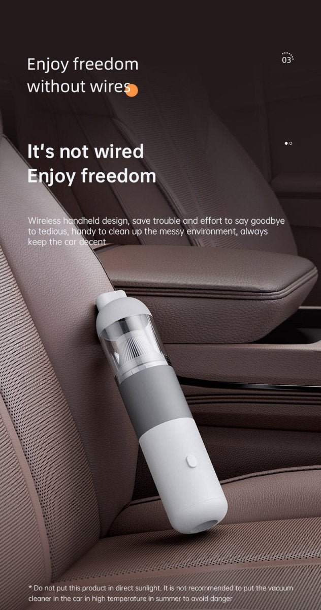 New Handheld Household Car Vacuum Cleaner Small Mini 2-in-1 Portable Wireless High Power Vacuum Cleaner - Blue - NUTECH SOLUTIONS