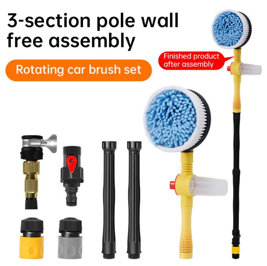 Long Handle Automatic Foaming Water Power Car Wash Brush Chenille Microfiber Car Wash Mop - NUTECH SOLUTIONS