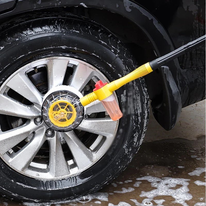 Long Handle Automatic Foaming Water Power Car Wash Brush Chenille Microfiber Car Wash Mop - NUTECH SOLUTIONS