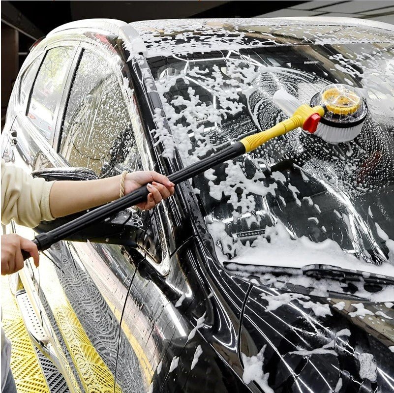 Long Handle Automatic Foaming Water Power Car Wash Brush Chenille Microfiber Car Wash Mop - NUTECH SOLUTIONS