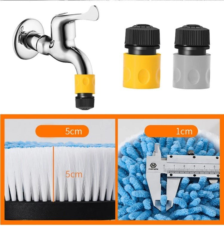 Long Handle Automatic Foaming Water Power Car Wash Brush Chenille Microfiber Car Wash Mop - NUTECH SOLUTIONS