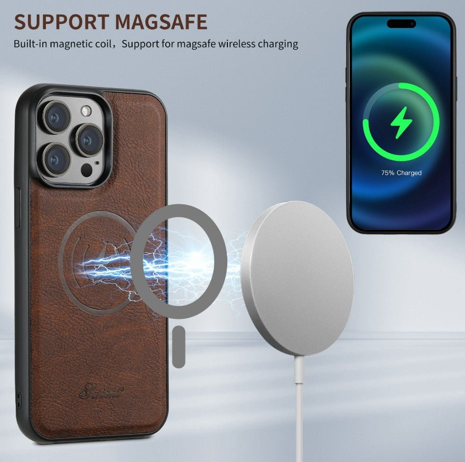 iPhone case Anti drop 2-in-1 card insertion case protective cover - Black - NUTECH SOLUTIONS