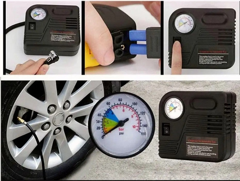 CAR JUMP STARTER + TYRE INFLATOR EMERGENCY KIT